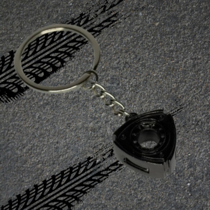 Rotary Engine Rotor Keychain