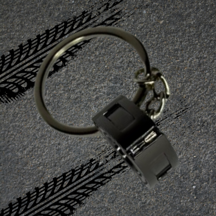 Rotary Engine Rotor Keychain