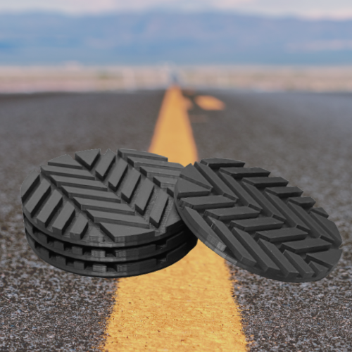 4 Pack Of Tire Tread Coasters