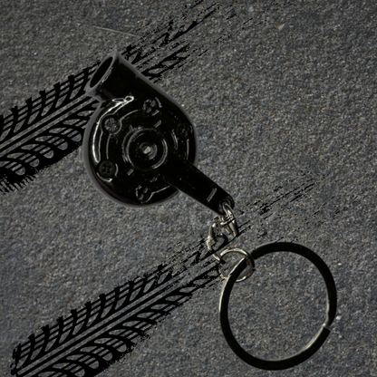 Metallic Spinning Turbo Keychain