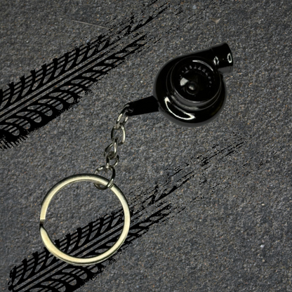 Metallic Spinning Turbo Keychain