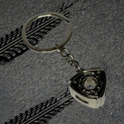 Rotary Engine Rotor Keychain