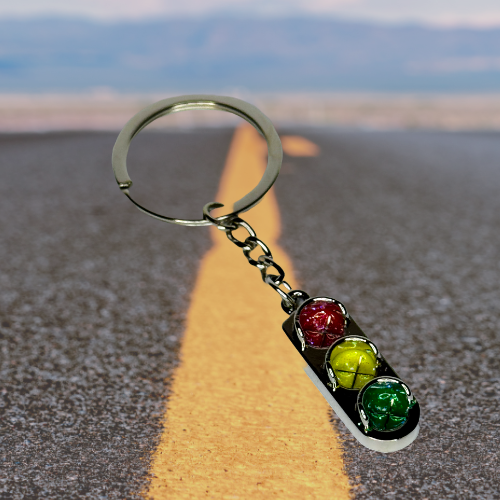 Traffic Light Keychain