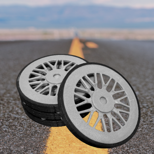 4 Pack Of Tyre and Rim Coasters